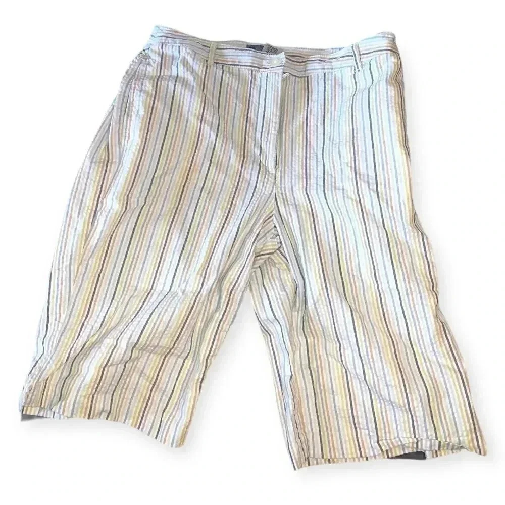 Seersucker vintage y2k Bermuda shorts
